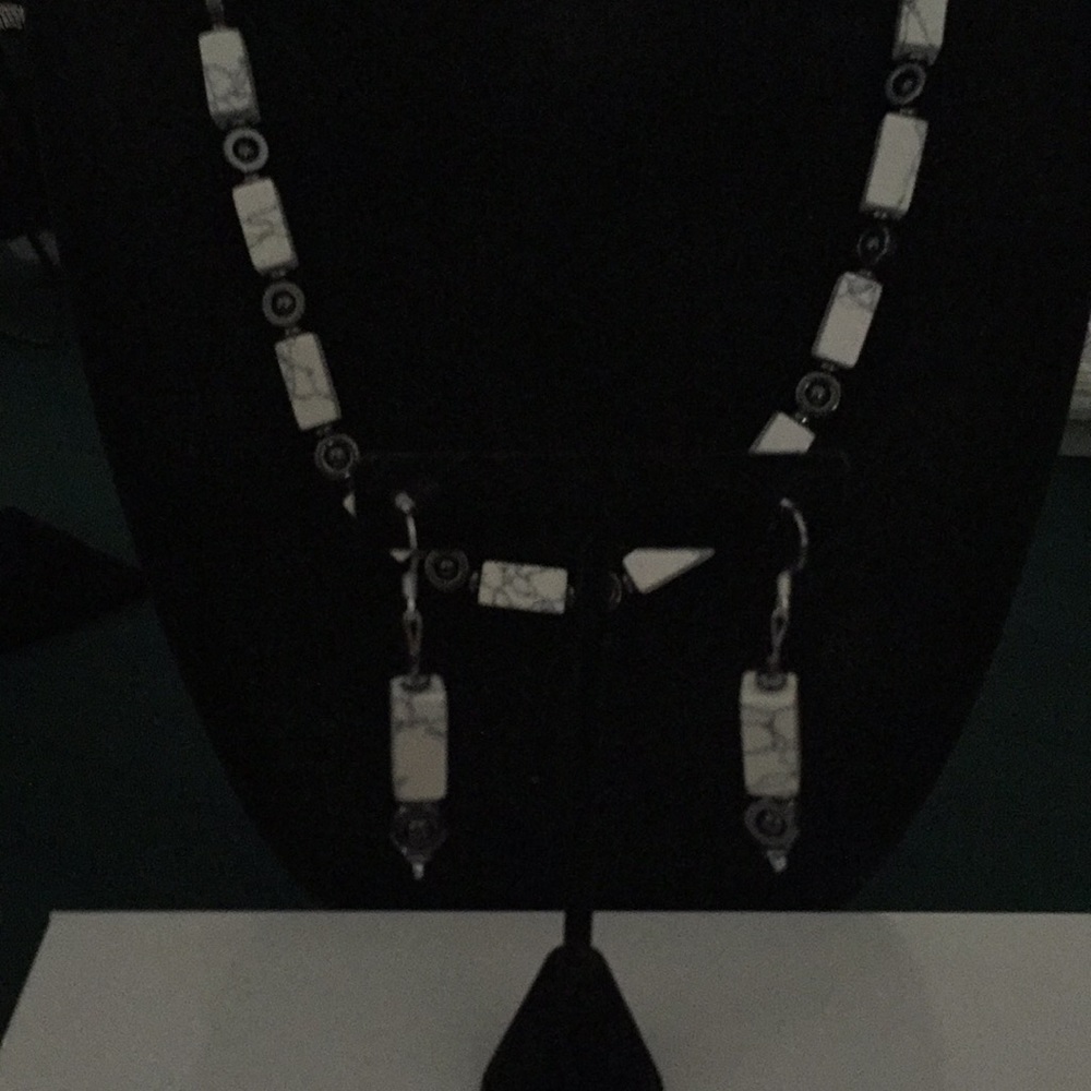 Handmade necklace and earring set